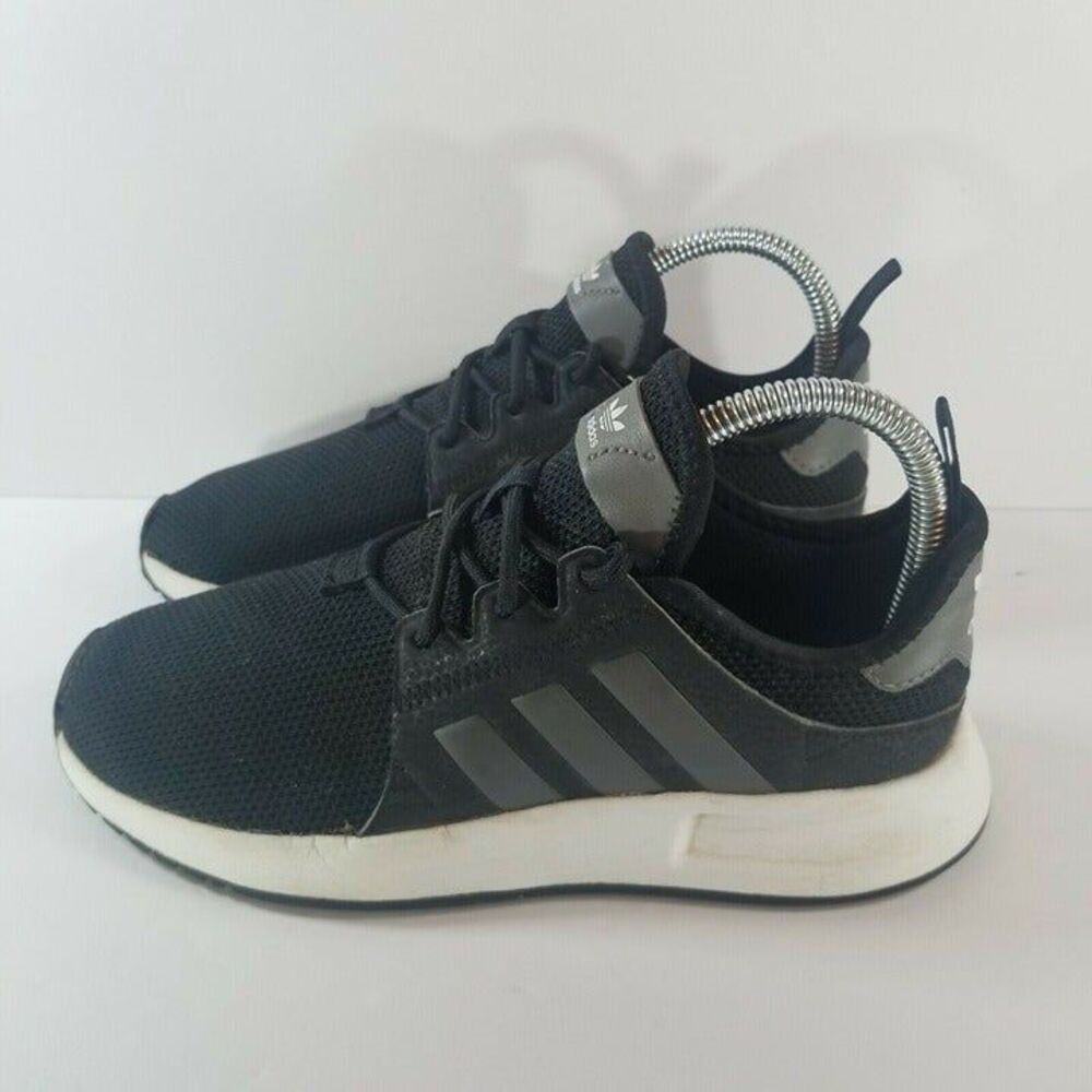 Adidas US 4Y Originals X_PLR J CG6825 Black White Running Sneaker Shoes